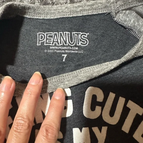 Snoopy tshirt size 7 used just two times. - Picture 2 of 3